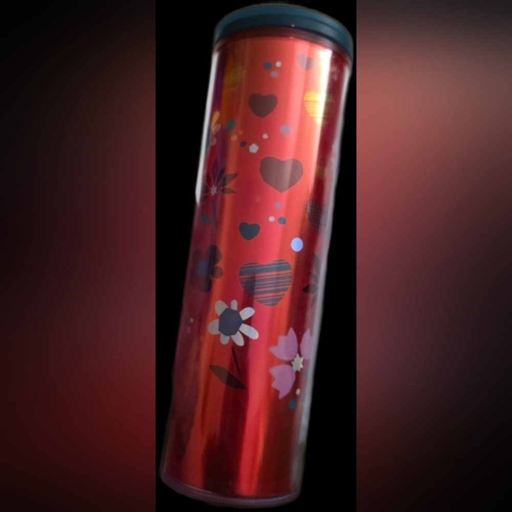 Starbucks 2023 Valentine's Red Confettie Love Letter 16oz Tumbler